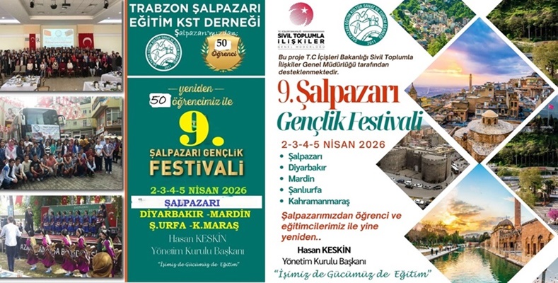 Başkan Keskin’in 9’uncu Gençlik Festivali Akdeniz ve Güneydoğu Anadolu  Bölgesinde 4 Gün Sürecek